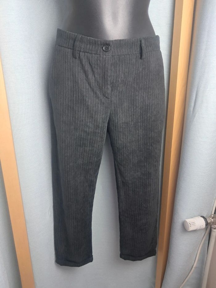Impérial pantalon velour noir T 38 en tbe - photo numéro 2