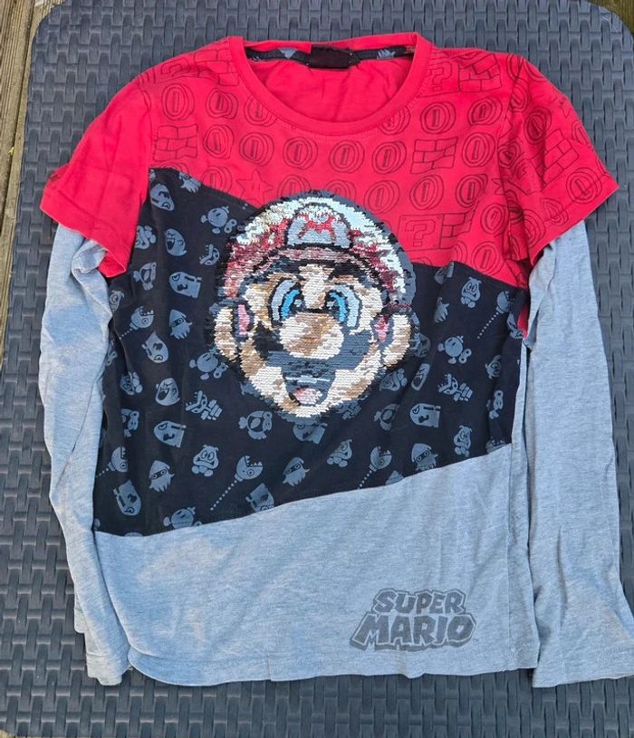Polo desigual taille 13-14 ans modele super mario - photo numéro 6