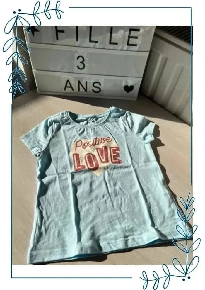 T shirt Kiabi bleu 3 ans