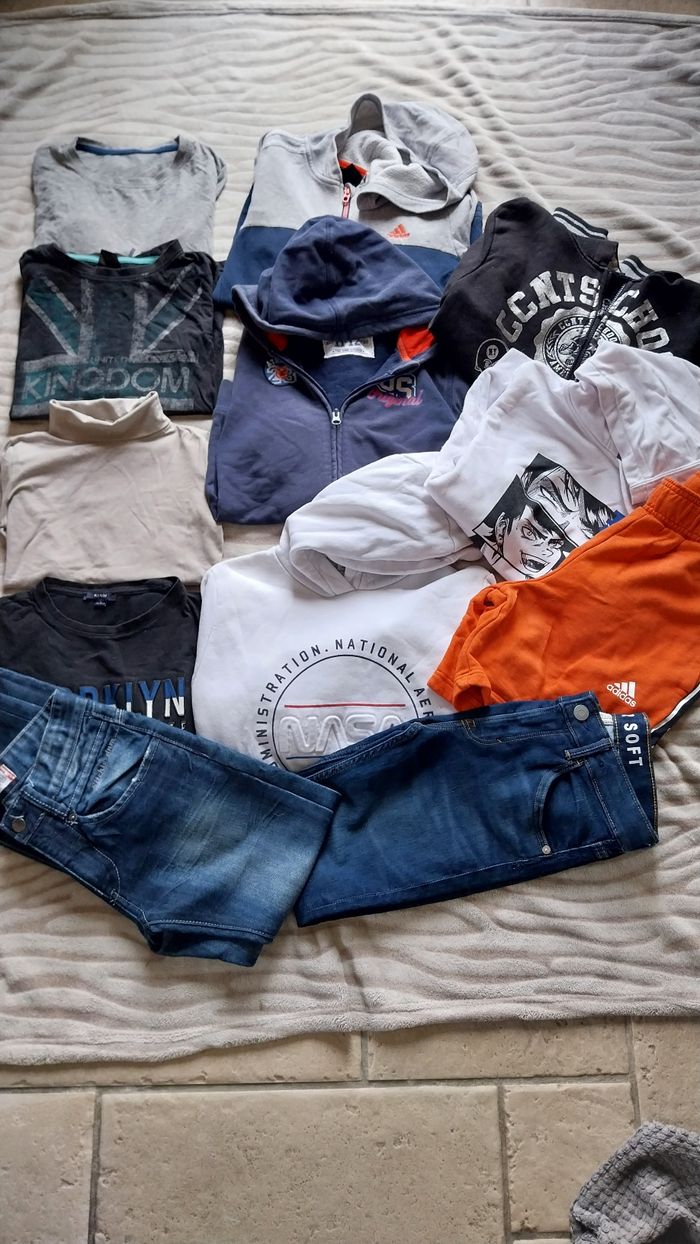 1 lot 12 vêtements garçon 10 ans