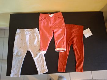 Pantalons filles 12 mois