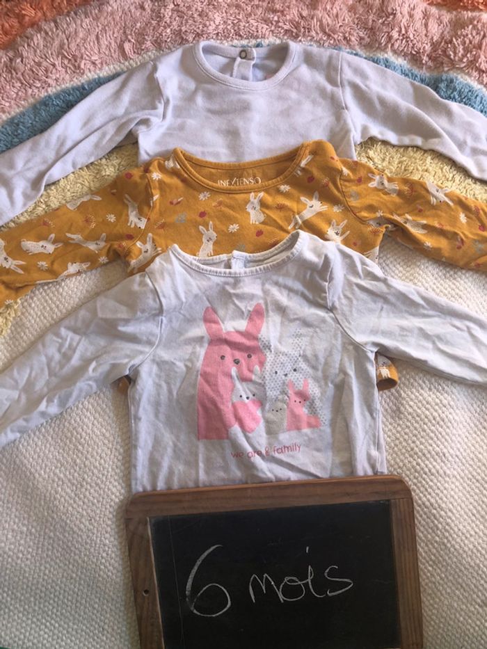 Lot t-shirt manches longues