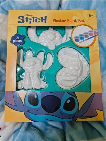 Kit de création en plâtre stitch et angel a peindre avec sa peinture