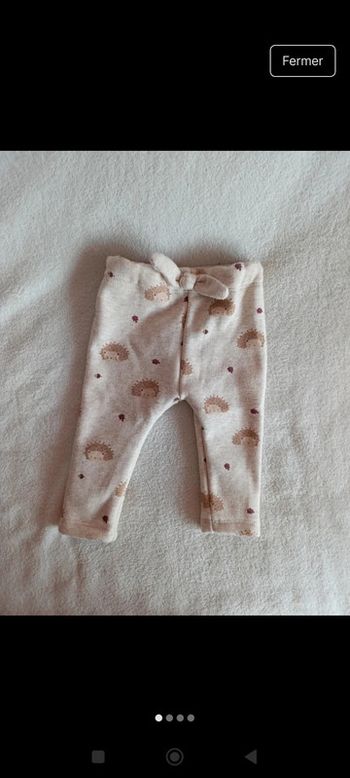 🍂 Adorable pantalon Kiabi intérieur polaire , neuf !