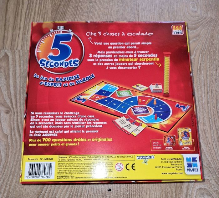 Jeu 5 secondes megableu neuf - photo numéro 2