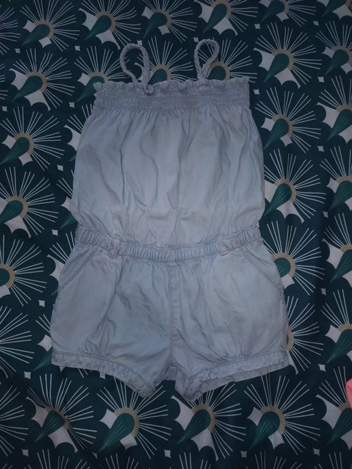 Combishort en jean 2-3 ans