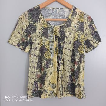 T-shirt à motifs jaune gris t36/38