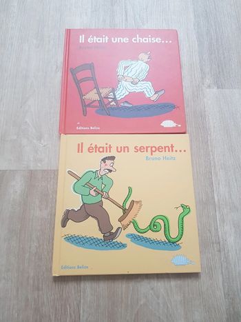 Lot livres il était une chaise et il était un serpent Bruno Heitz