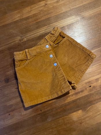 Jupe short velours