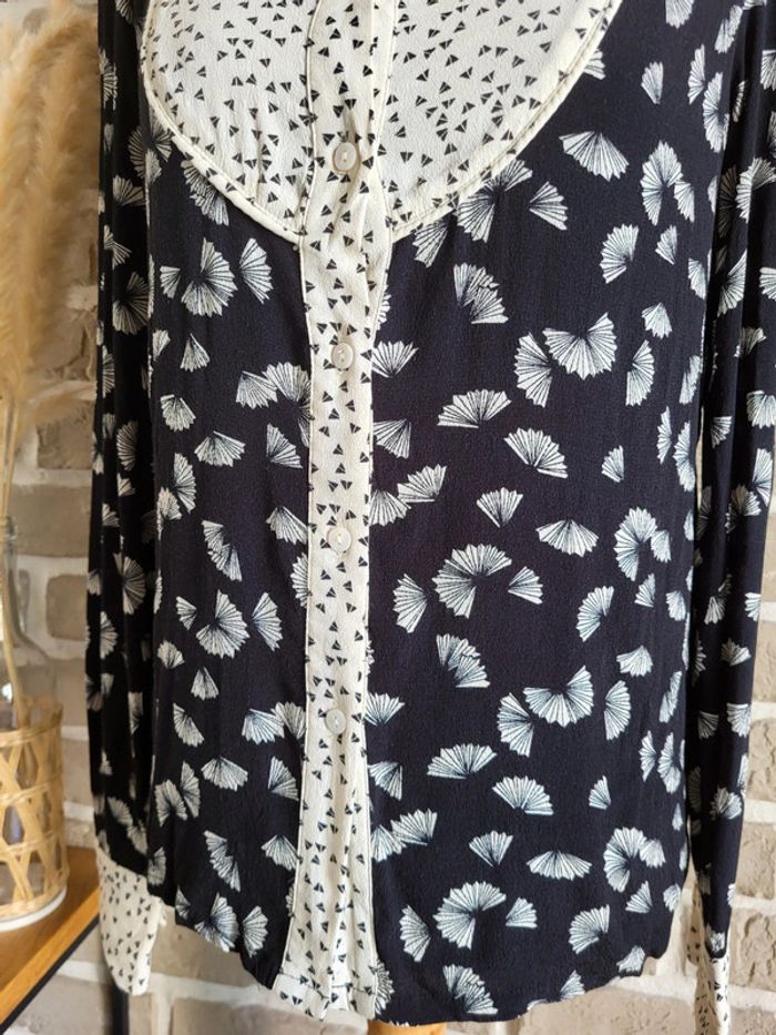 Chemise à motifs éventails noir et blanc - Mademoiselle R de La Redoute - photo numéro 6