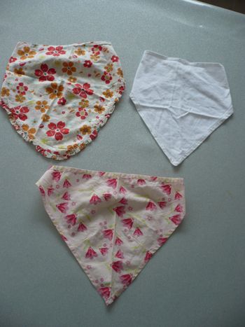 Lot de 3 bandanas 0-2 ans