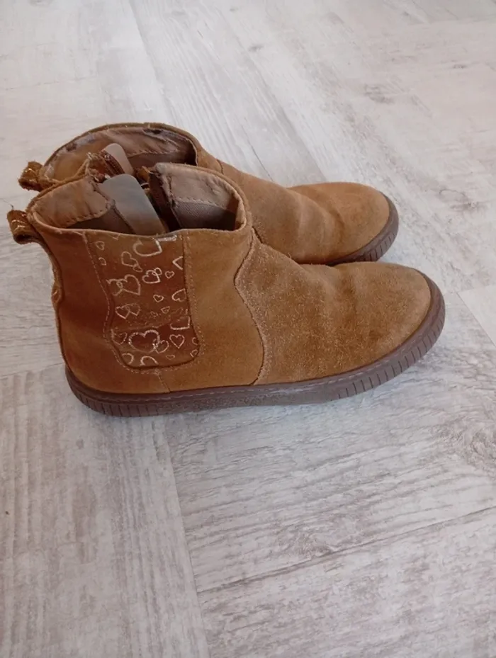 Chaussures bottines bottes fille 34 - photo numéro 3