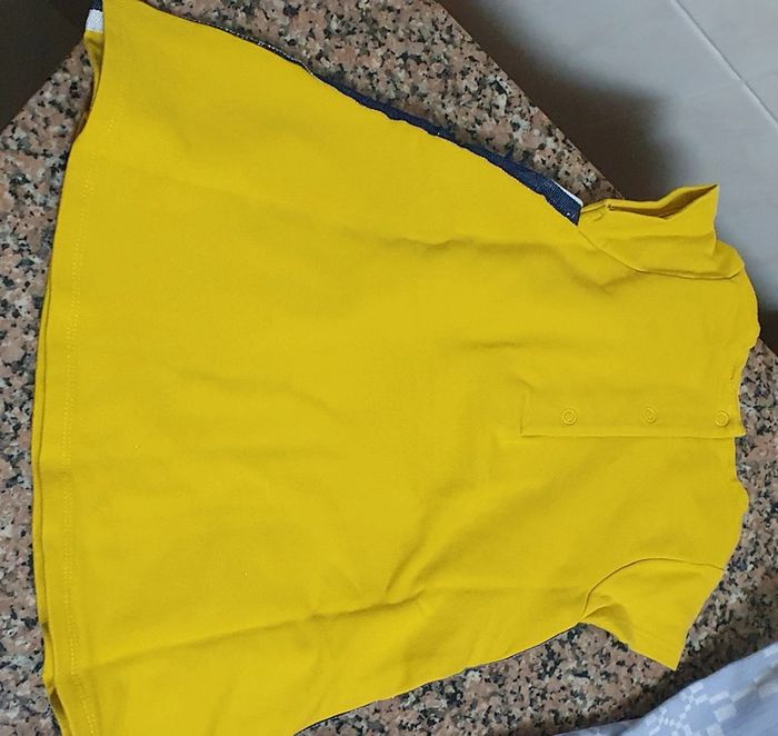 Vestido amarelo mostarda 9 meses - photo numéro 3