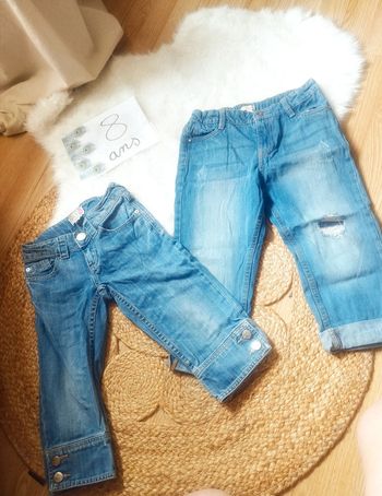 Bermuda Jean fille 8ans