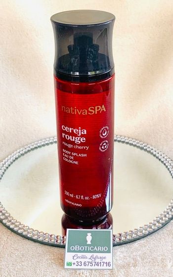 Body Splash Nativa Spa Cereja Rouge OBoticário