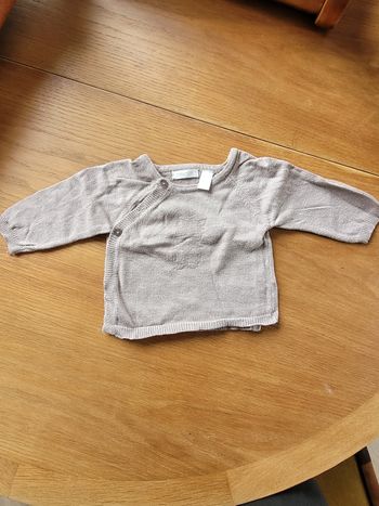 Gilet cache cœur beige mixte 3m