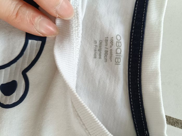 haut manches longues blanc garçon 18 mois obaibi - photo numéro 2