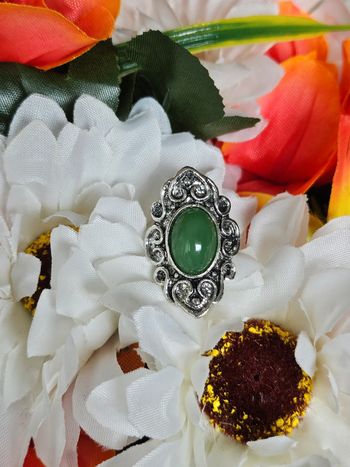 Bague ajustable avec sa pierre aventurine