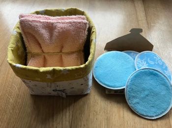 Lingettes lavables tissu neuf 