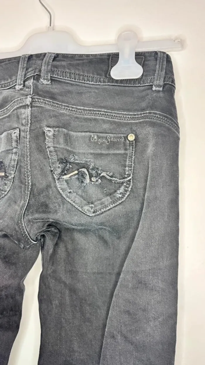 👖 Jean noir taille regular taille 34 XS #pepejeans - photo numéro 10