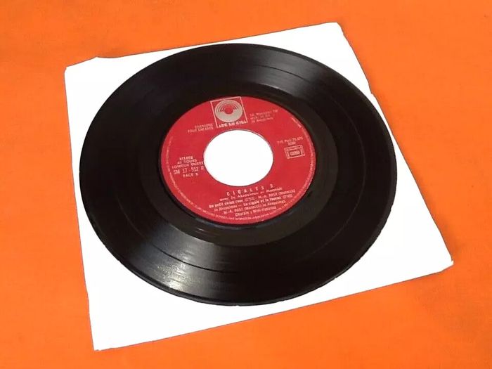 Vinyle 45 tours Cigales 3 Chansons pour enfants SM 17552 R - photo numéro 4