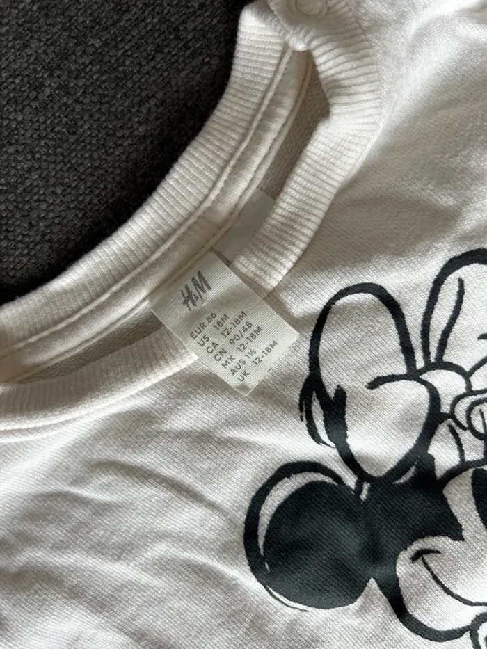 Ensemble Minnie bébé fille, legging et sweat, H&M, 12-18 mois - photo numéro 3