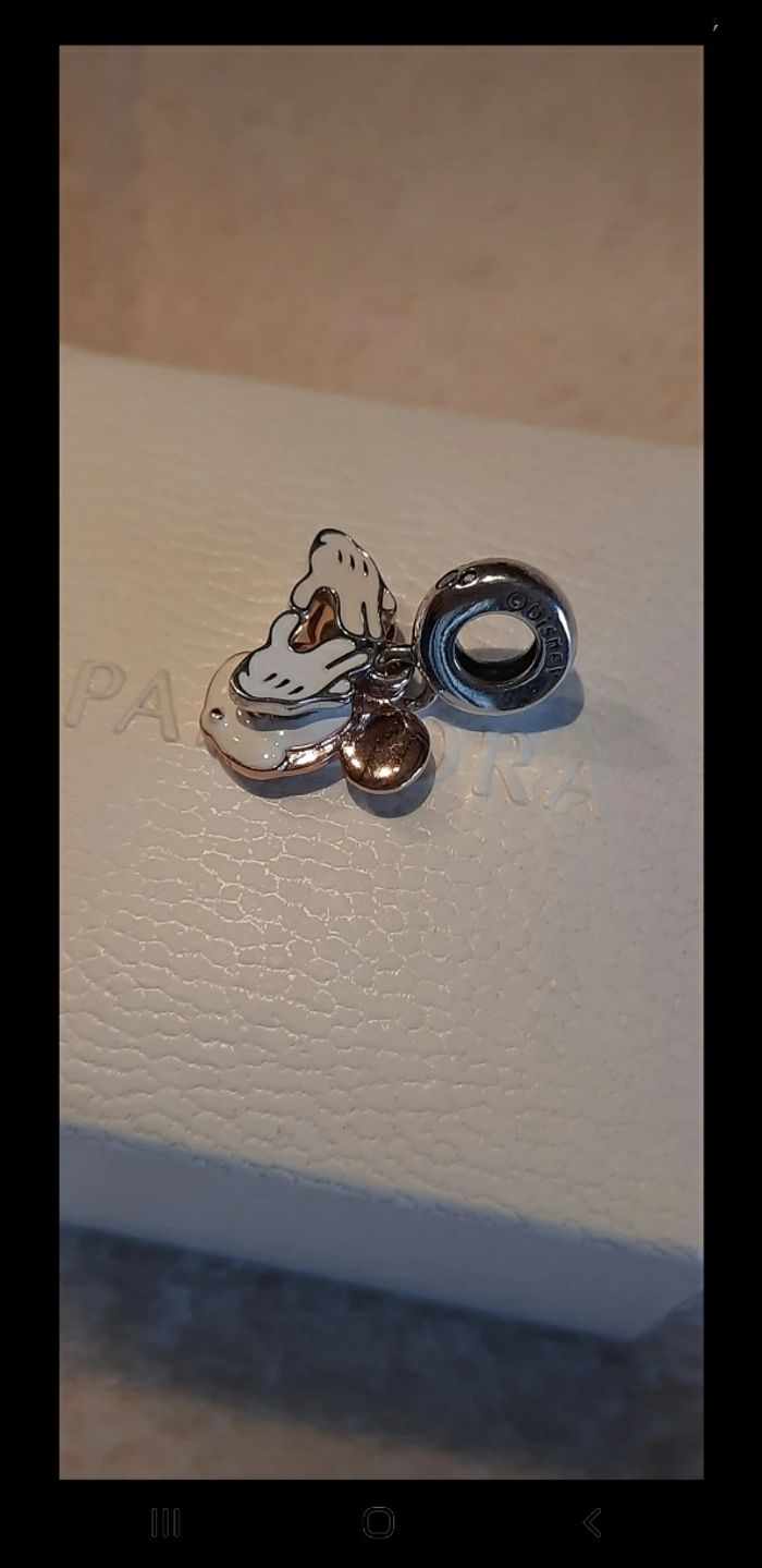 Charm Pandora >< Disney double pendant Mickey - photo numéro 3