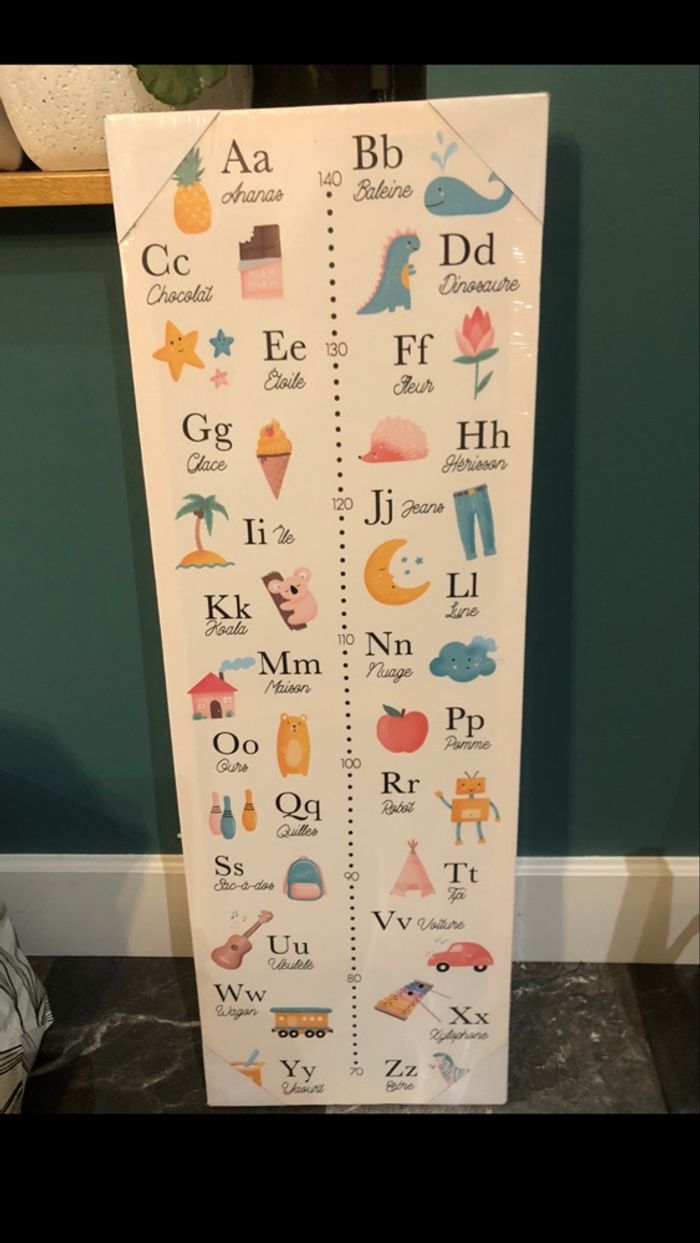 Abécédaire/toise  chambre enfant Neuf Atmosphera