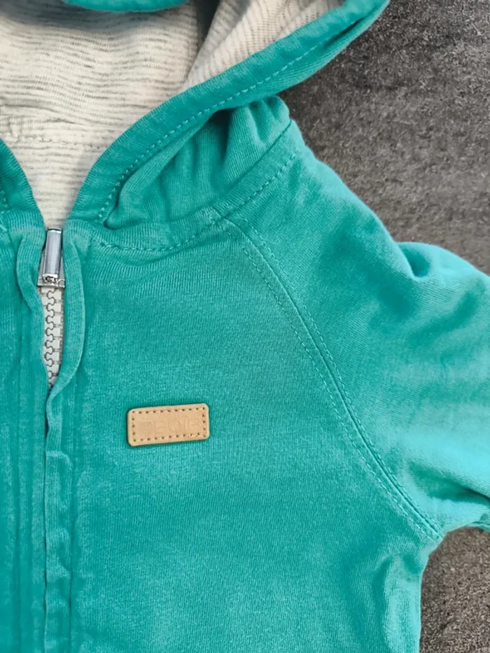 Gilet zippé réversible garçon 6 mois obaibi - photo numéro 9
