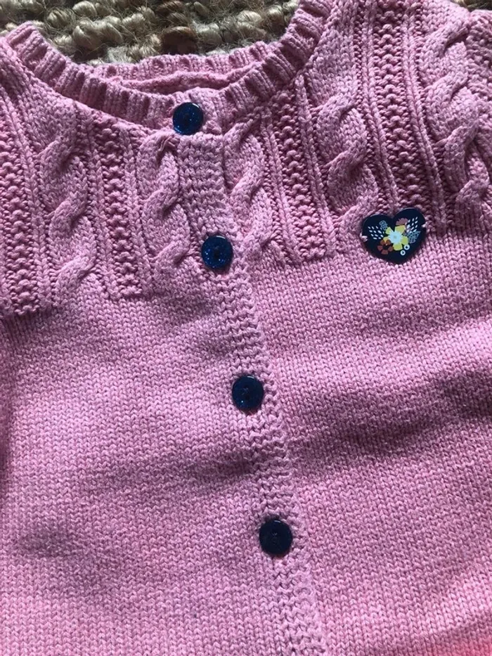 Gilet/Cardigan court en tricot Sergent Major - photo numéro 3