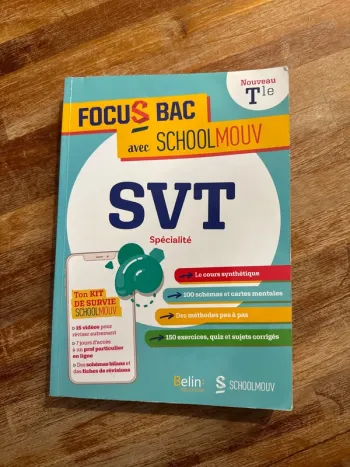SVT spécialité, terminale bac