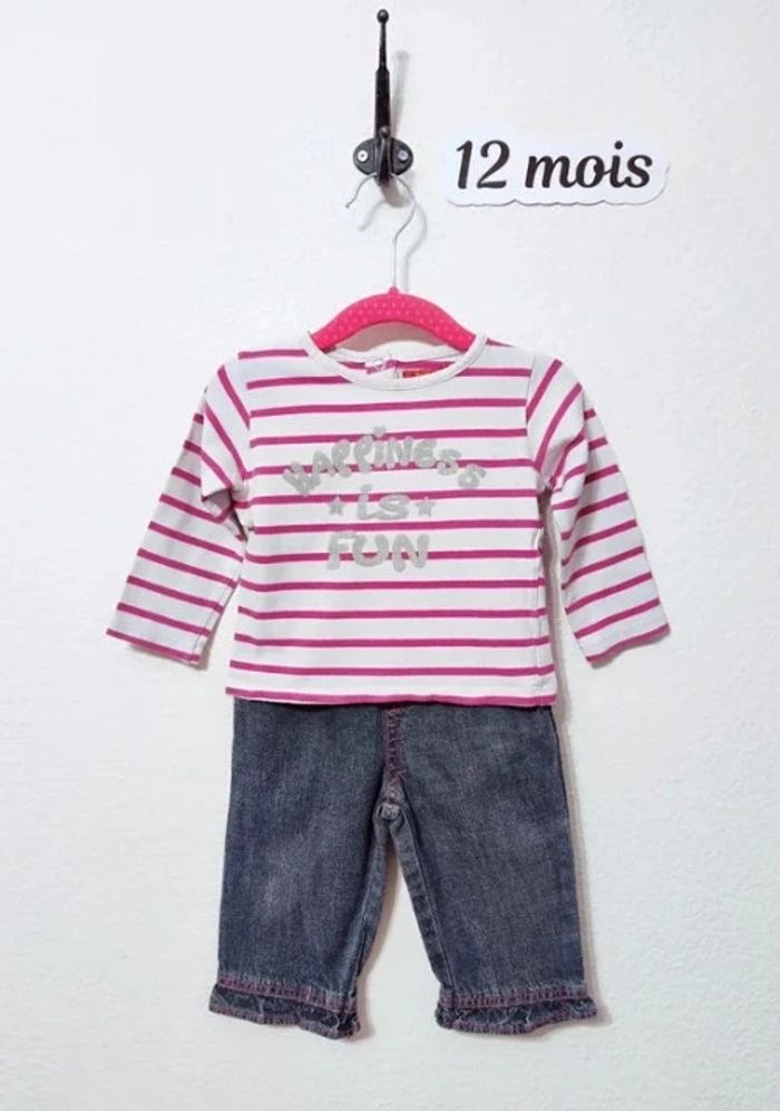 Ensemble bébé fille taille 12 mois 👑