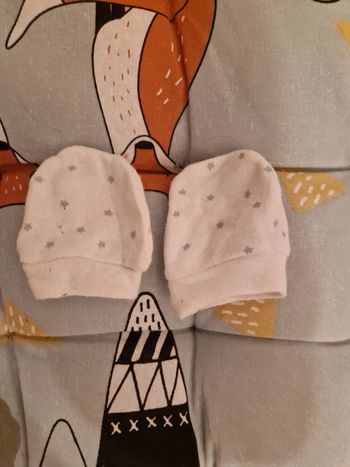 Moufle gants de naissance