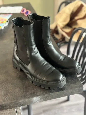 Bottines à soufflets grosses semelles