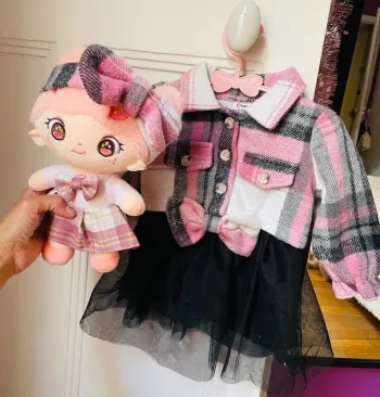 Robe+veste+bandeau noeud