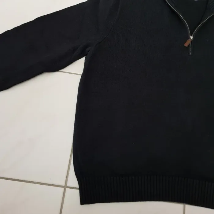 Pull Camionneur half demi zip Ralph Lauren XXL Noir - photo numéro 4