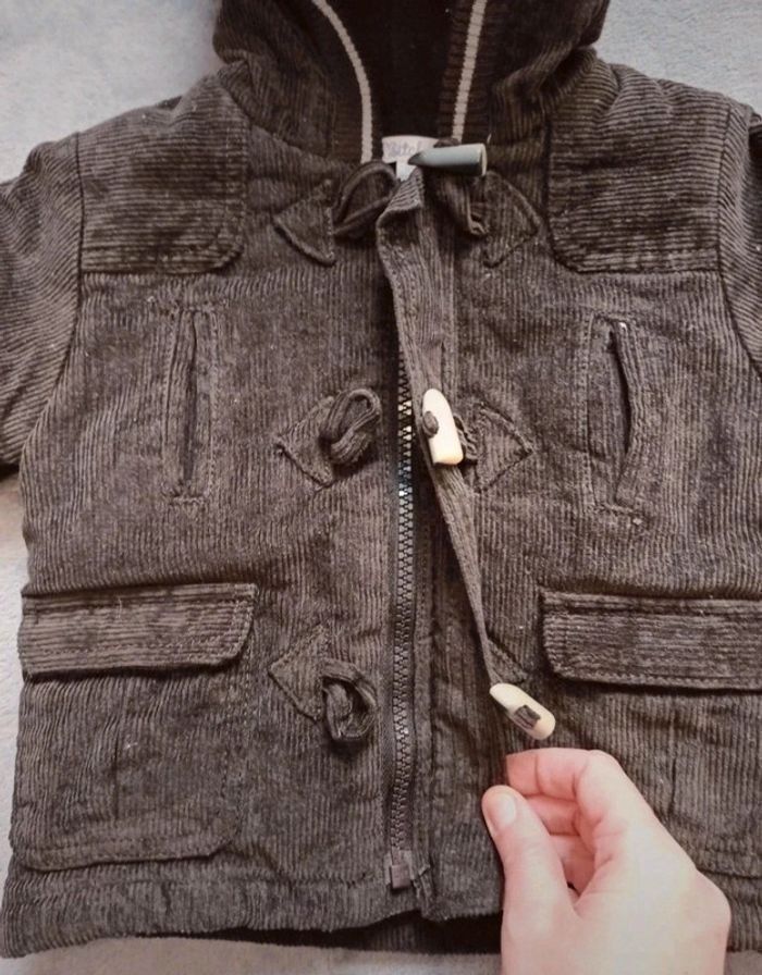 Manteau côtelé chaud 6 mois - photo numéro 2