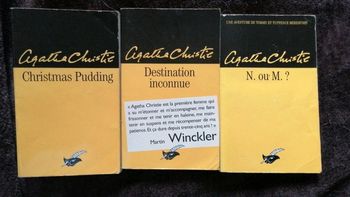 Lot de 3 livres d'Agatha Christie
