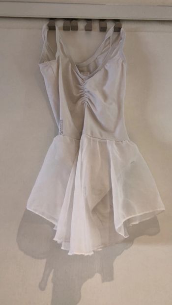 Justaucorps blanc taille 8 ans Domyos