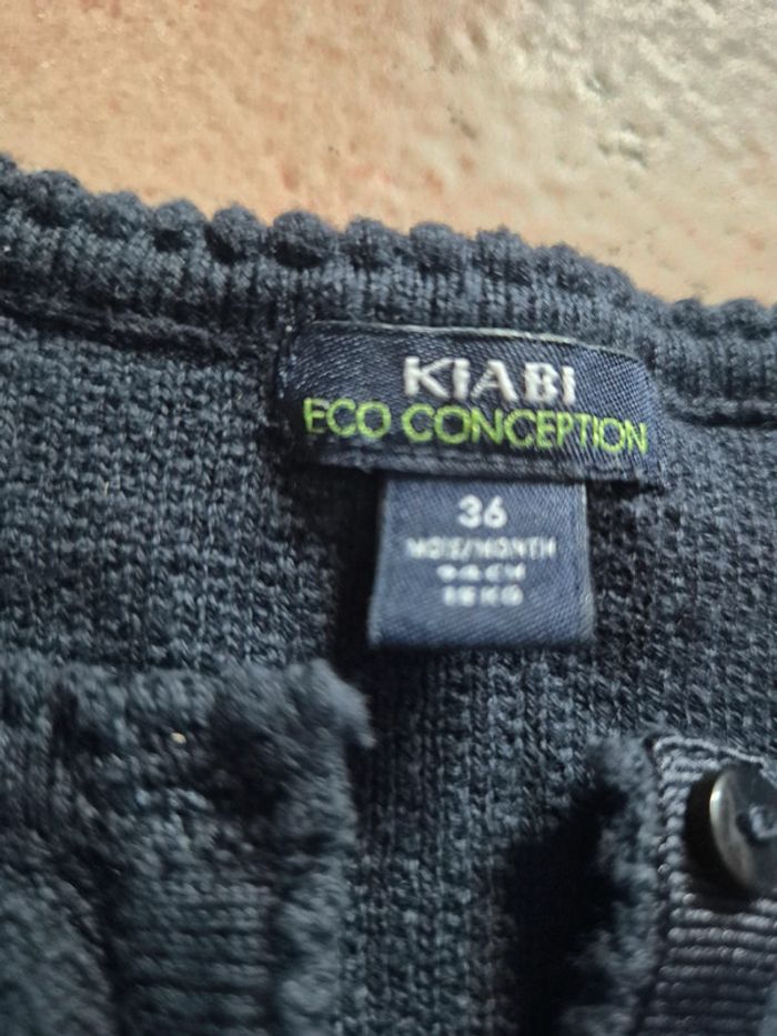 Gilet bébé fille bleu marine - photo numéro 5