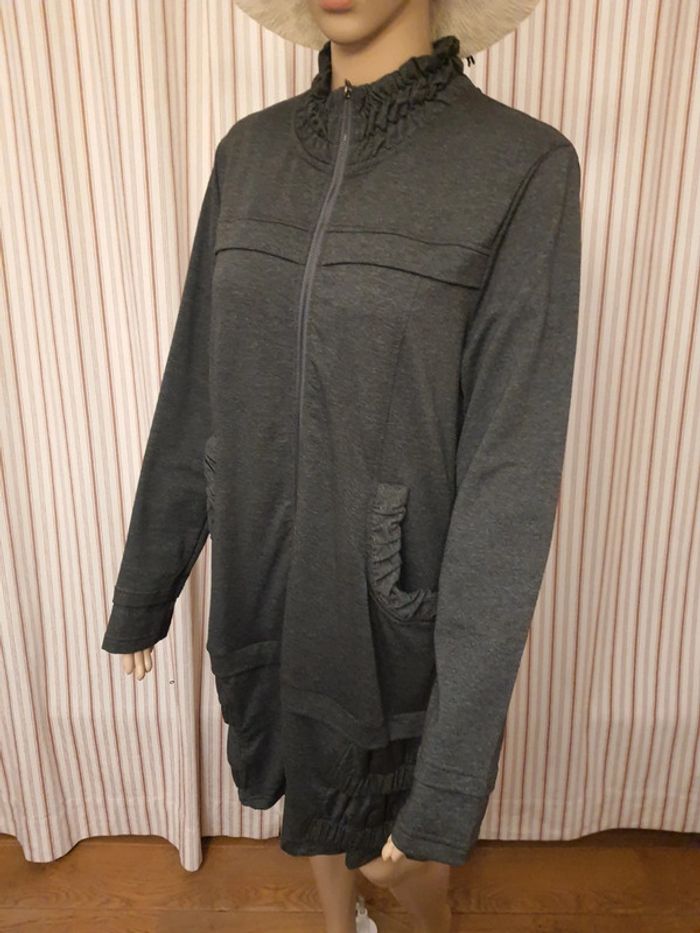 Pardessus gris Areline taille 5 (fr 44 ) neuf - photo numéro 5
