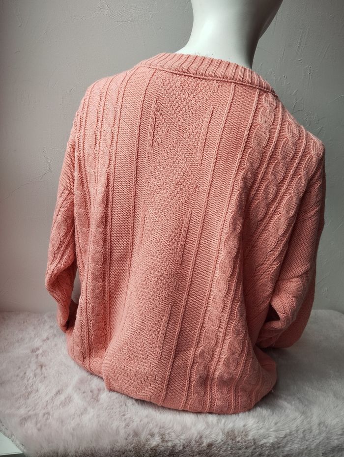 Pull vintage couleur corail - photo numéro 3