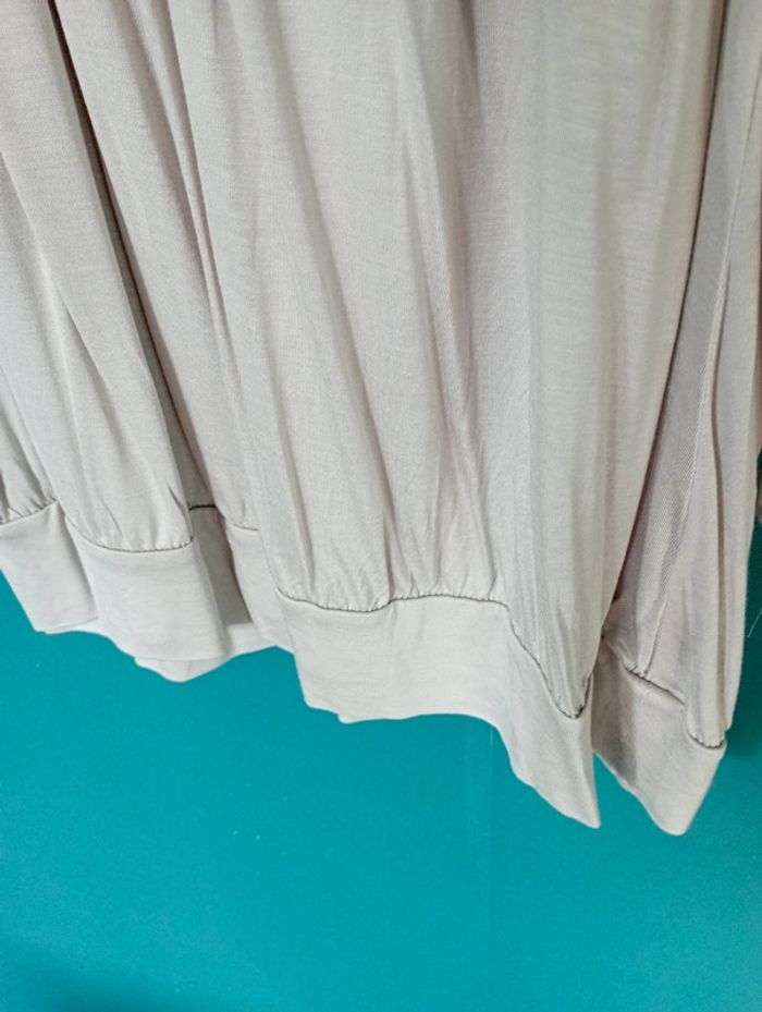 Tee shirt beige clair manches 3/4 - photo numéro 4