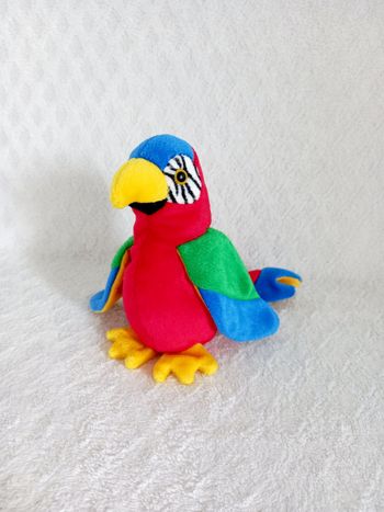 Peluche doudou perroquet Ty Jabber