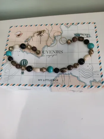 Long collier à grosse perle
