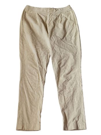 Pantalon crème velours côtelé taille 52