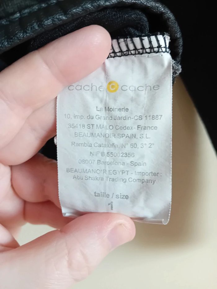 Veste noire Cache Cache Taille 1 - photo numéro 3