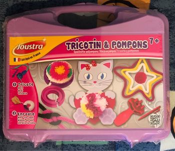 Tricotin Pompons-Mallette Joustra·Neuf avec étiquette·Joustra