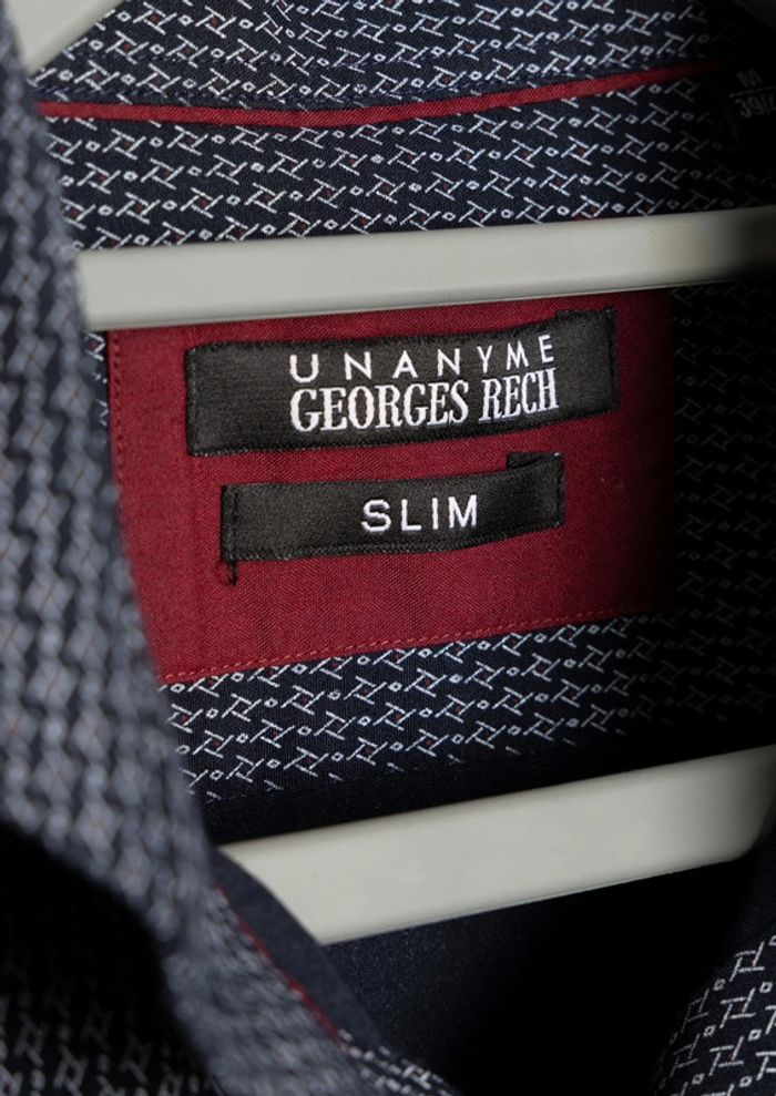 Chemise bleu coupe slim Georges Rech Taille M - photo numéro 10