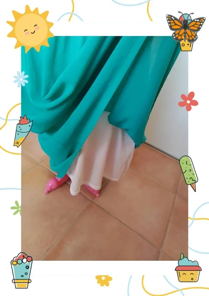 Robe voile verte - photo numéro 4